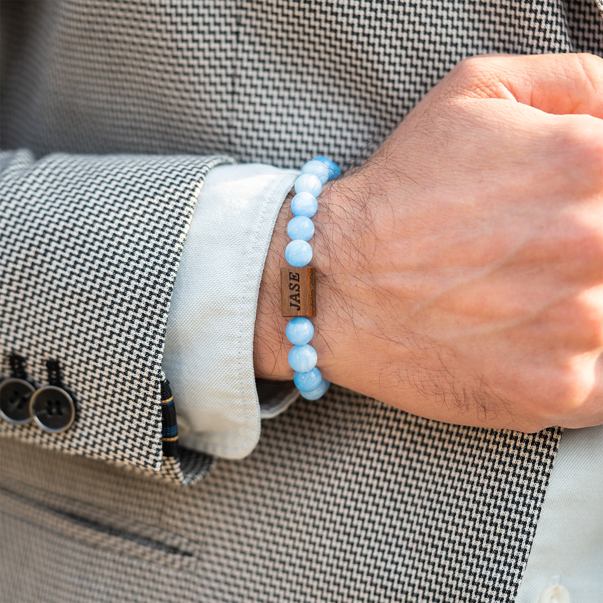 Blue Aquamarine Bracelet - Image 2