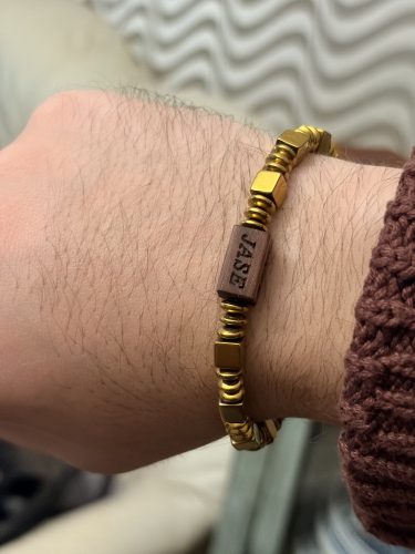 Men's Hematite Bracelet | HandMade photo review