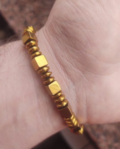 Men's Hematite Bracelet | HandMade photo review