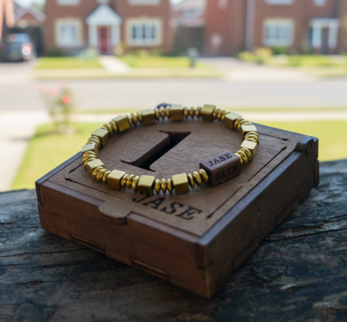 Men's Hematite Bracelet | HandMade photo review